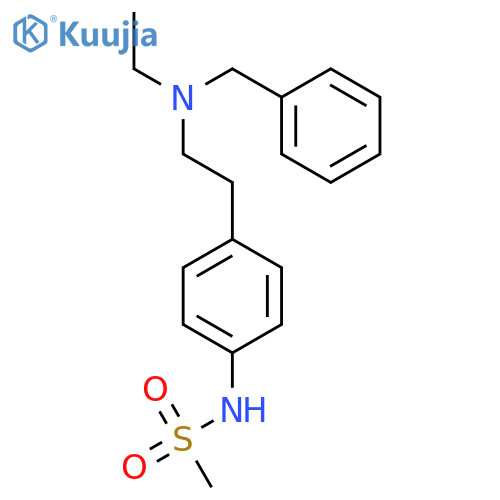 Methanesulfonamide, N-[4-[2-[ethyl(phenylmethyl)amino]ethyl]phenyl]- structure