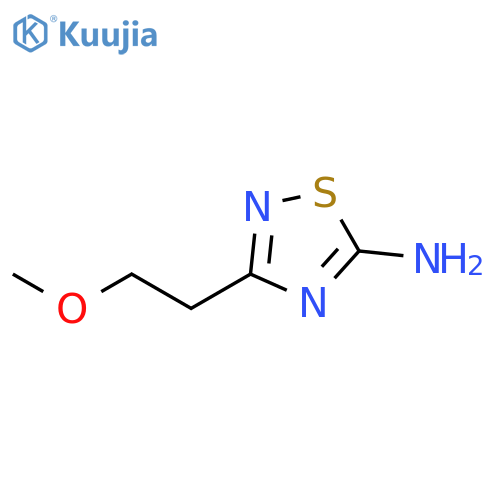 3-(2-methoxyethyl)-1,2,4-thiadiazol-5-amine structure