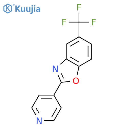 2-(Pyridin-4-yl)-5-(trifluoromethyl)benzo[d]oxazole structure