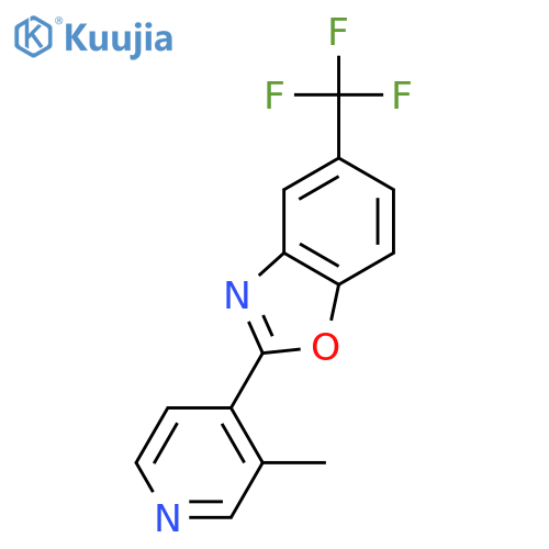 2-(3-Methylpyridin-4-yl)-5-(trifluoromethyl)benzo[d]oxazole structure