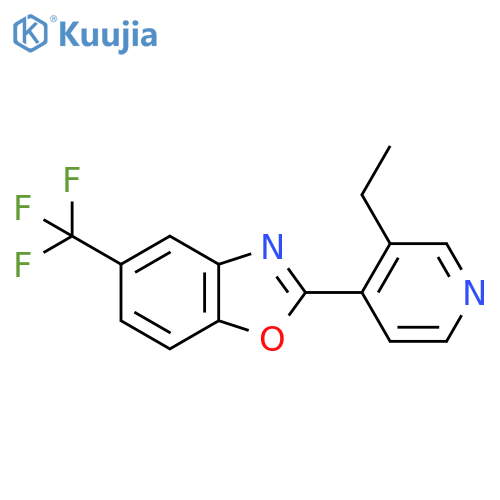 2-(3-Ethylpyridin-4-yl)-5-(trifluoromethyl)benzo[d]oxazole structure