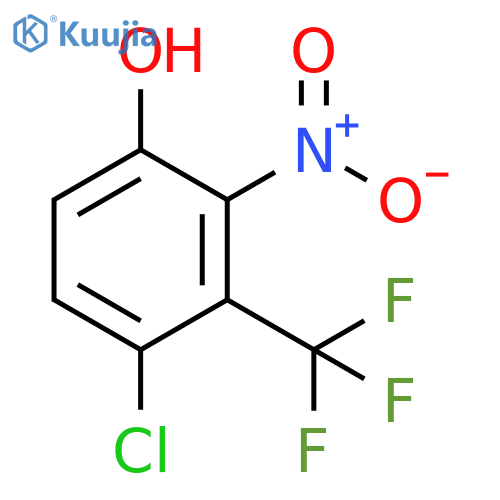 4-Chloro-2-nitro-3-trifluoromethylphenol structure