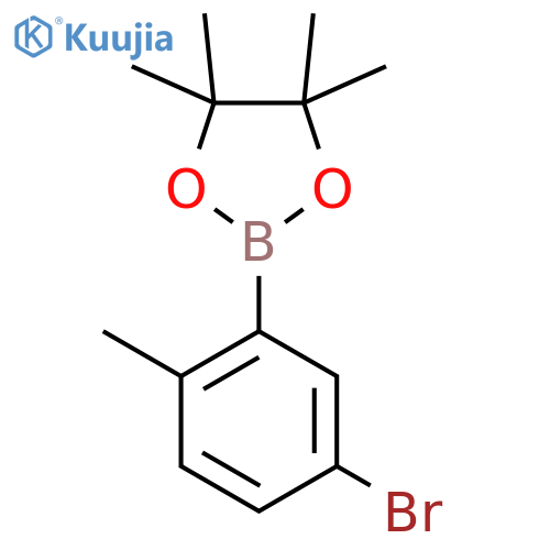 2-(5-Bromo-2-methylphenyl)-4,4,5,5-tetramethyl-1,3,2-dioxaborolane structure
