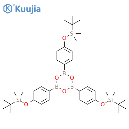 Boroxin, 2,4,6-tris[4-[[(1,1-dimethylethyl)dimethylsilyl]oxy]phenyl]- structure