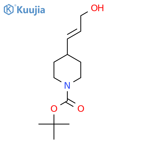 tert-butyl 4-(3-hydroxyprop-1-en-1-yl)piperidine-1-carboxylate structure