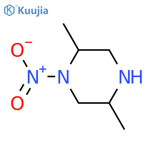 Piperazine,2,5-dimethyl-1-nitro- structure