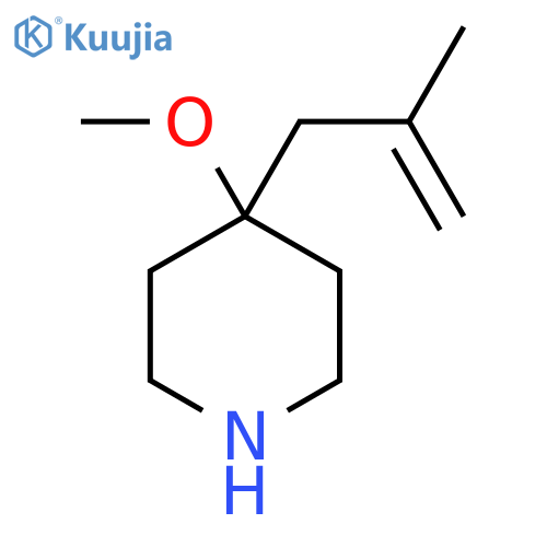 4-methoxy-4-(2-methylprop-2-en-1-yl)piperidine structure