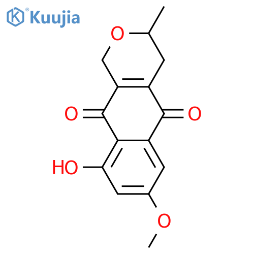 3,4-Dihydro-7,9-dihydroxy-3-methyl-1H-naphtho[2,3-c]pyran-5,10-dione; (S)-form, 7-Me ether structure