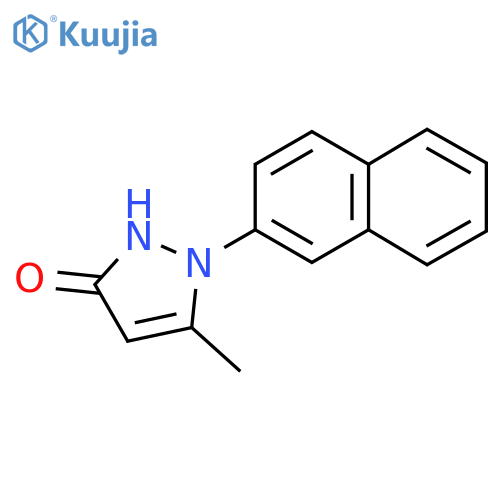 5-Methyl-1-(naphthalen-2-yl)-1H-pyrazol-3(2H)-one structure