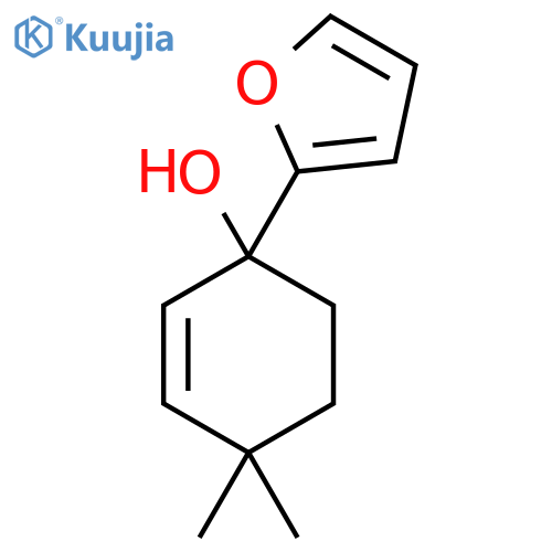 1-(Furan-2-yl)-4,4-dimethylcyclohex-2-en-1-ol structure