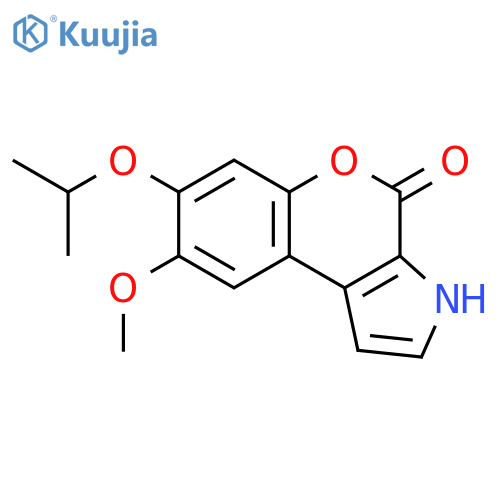 [1]Benzopyrano[3,4-b]pyrrol-4(3H)-one, 8-methoxy-7-(1-methylethoxy)- structure
