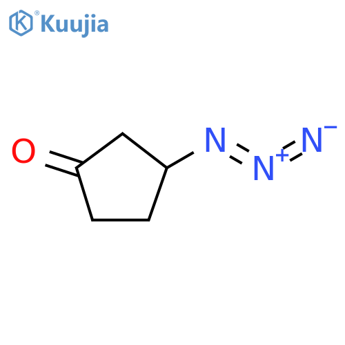 Cyclopentanone, 3-azido- structure