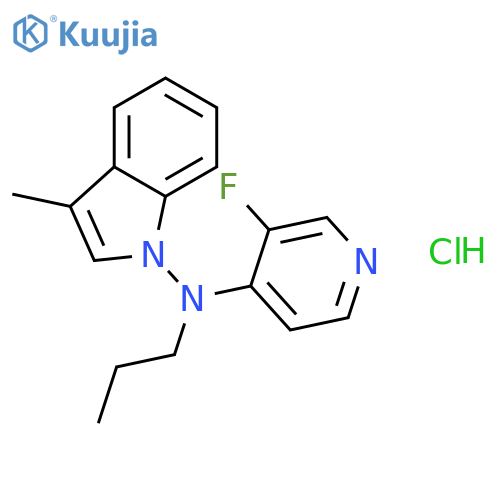 N-(3-Fluoro-4-pyridinyl)-3-methyl-N-propyl-1H-Indol-1-amine Hydrochloride structure
