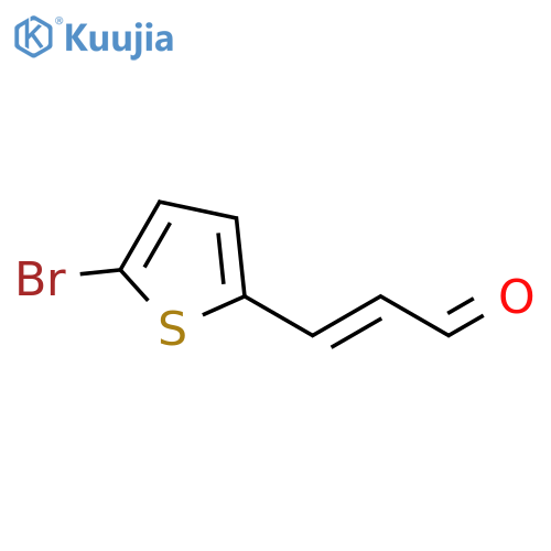 3-(5-bromothiophen-2-yl)prop-2-enal structure