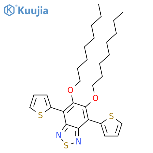 5,6-Bis(octyloxy)-4,7-di(thiophen-2-yl)benzo-[c][1,2,5]-thiadiazole structure