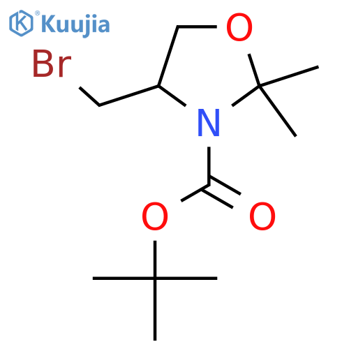 N-Boc-4-(bromomethyl)-2,2-dimethyloxazolidine structure