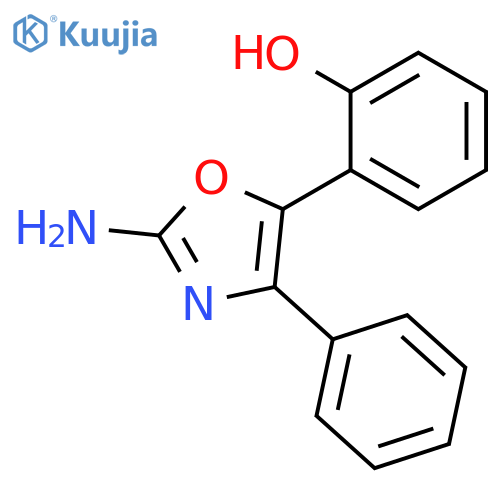 Phenol, (2-amino-4-phenyl-5-oxazolyl)- structure