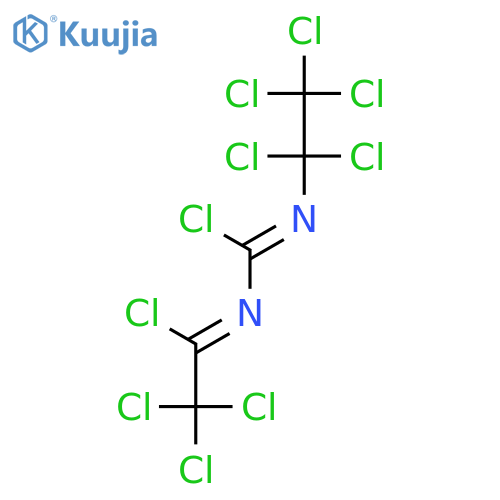 Carbamimidic chloride, (pentachloroethyl)(tetrachloroethylidene)- structure