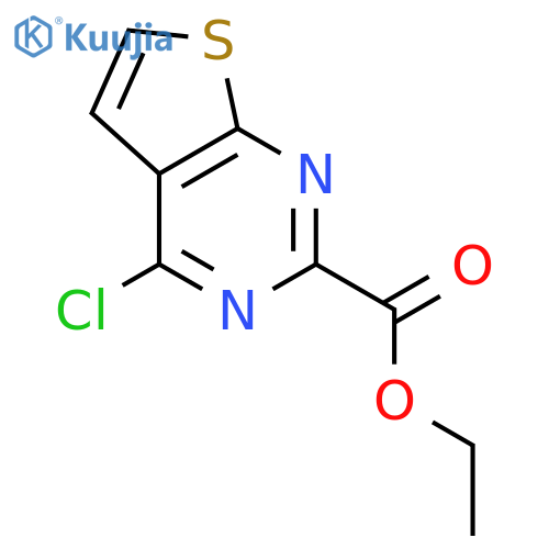 Ethyl 4-chlorothieno[2,3-d]pyrimidine-2-carboxylate structure