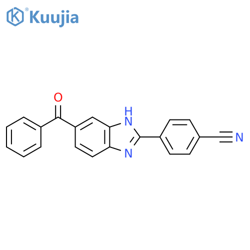 5-Benzoyl-2-(4-cyanophenyl)benzimidazole structure