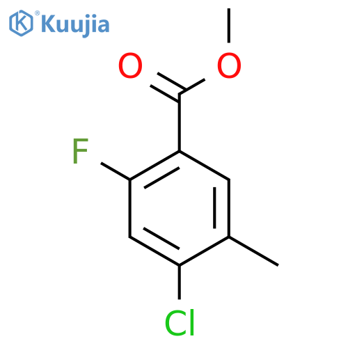 Methyl 4-chloro-2-fluoro-5-methylbenzoate structure