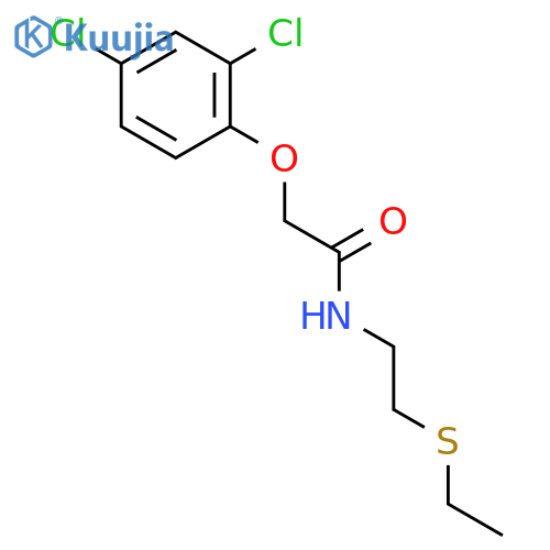 Acetamide, 2-(2,4-dichlorophenoxy)-N-[2-(ethylthio)ethyl]- structure