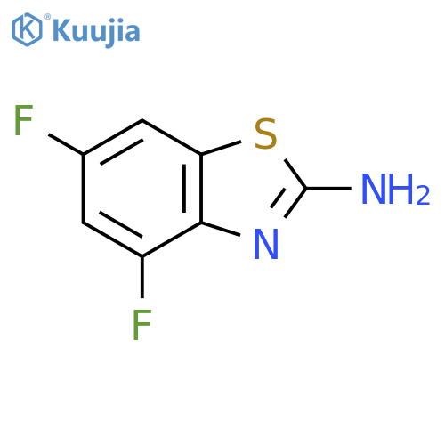 4,6-difluoro-1,3-benzothiazol-2-amine structure
