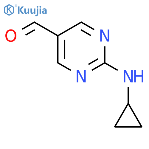2-(cyclopropylamino)pyrimidine-5-Carbaldehyde structure