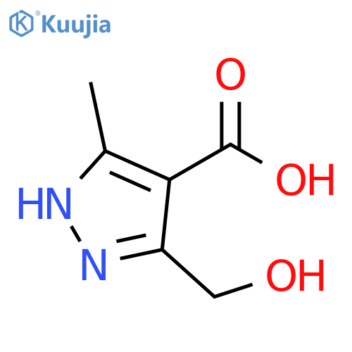 3-(hydroxymethyl)-5-methyl-1H-pyrazole-4-carboxylic acid structure