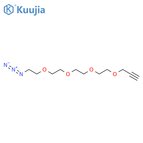 1-Azido-3,6,9,12-tetraoxapentadec-14-yne structure