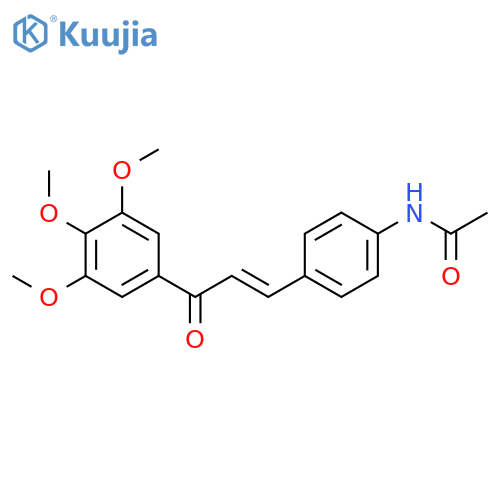 Acetamide, N-[4-[3-oxo-3-(3,4,5-trimethoxyphenyl)-1-propenyl]phenyl]- structure