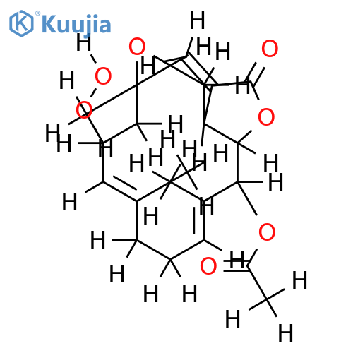 (1R,3S,4S,6S,7E,11E,13S,14R)-13-acetoxy-3,4-epoxy-6-hydroperoxycembra-7,11,15(17)-trien-16,14-olide structure