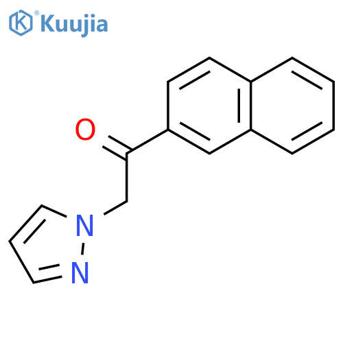Ethanone, 1-(2-naphthalenyl)-2-(1H-pyrazol-1-yl)- structure