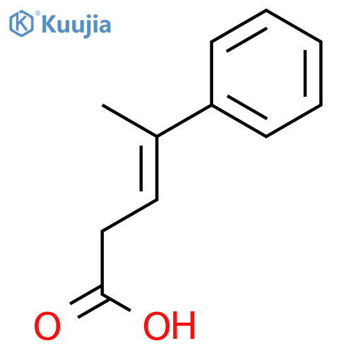 (3Z)-4-phenylpent-3-enoic acid structure