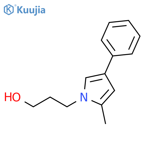 2-methyl-4-phenyl-1H-Pyrrole-1-propanol structure