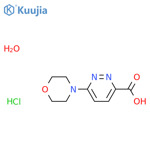6-Morpholin-4-ylpyridazine-3-carboxylic Acid Hydrochloride Hydrate structure