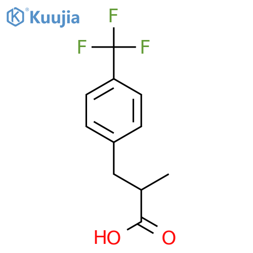 2-(4-(Trifluoromethyl)benzyl)propanoic Acid structure