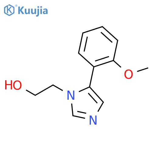 5-(2-methoxyphenyl)-1H-Imidazole-1-ethanol structure