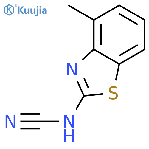 Cyanamide,(4-methyl-2-benzothiazolyl)- (9CI) structure