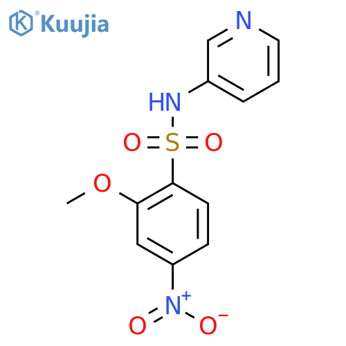 2-Methoxy-4-nitro-N-(pyridin-3-yl)benzenesulfonamide structure