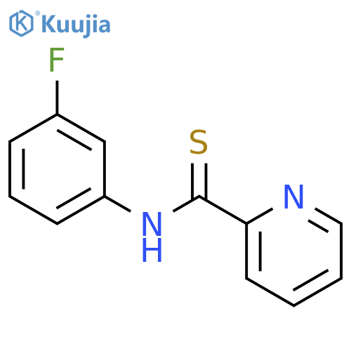 2-Pyridinecarbothioamide, N-(3-fluorophenyl)- structure