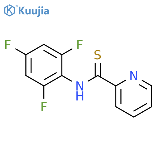 2-Pyridinecarbothioamide, N-(2,4,6-trifluorophenyl)- structure