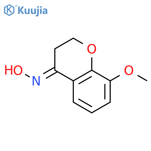 N-(8-methoxy-3,4-dihydro-2H-1-benzopyran-4-ylidene)hydroxylamine structure