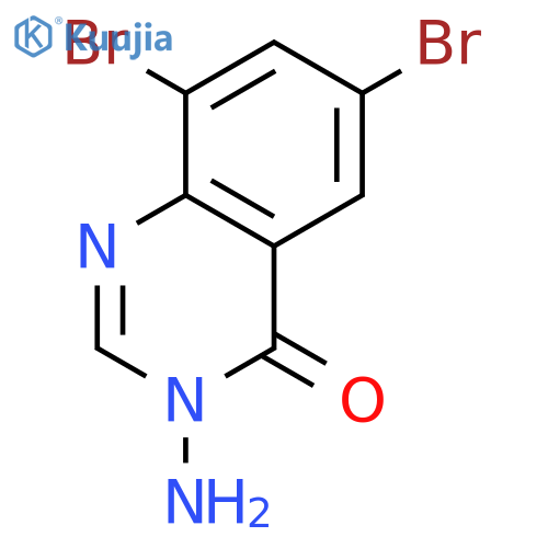 4(3H)-Quinazolinone, 3-amino-6,8-dibromo- structure