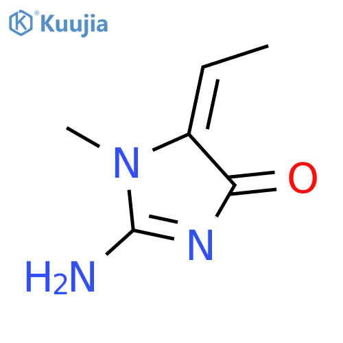 4H-Imidazol-4-one,2-amino-5-ethylidene-1,5-dihydro-1-methyl- structure