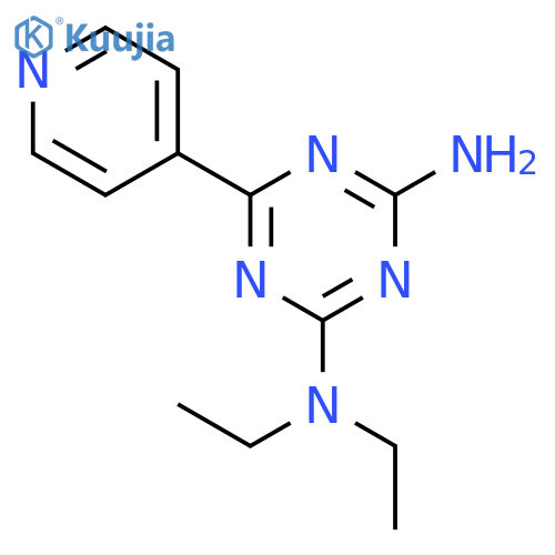 1,3,5-Triazine-2,4-diamine, N,N-diethyl-6-(4-pyridinyl)- structure