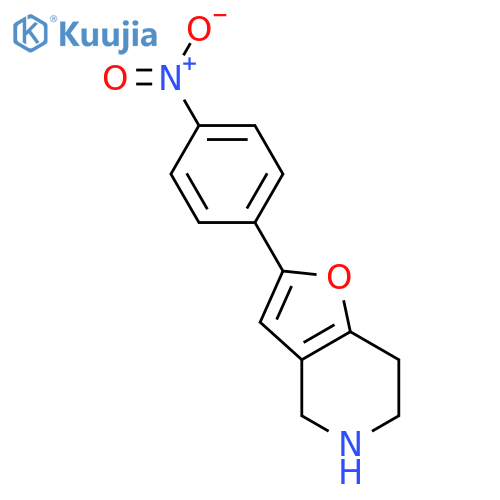 2 - (4 - Nitrophenyl) - 4H,5H,6H,7H - furo[3,2 - c]pyridine structure