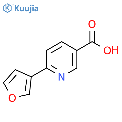6-(Furan-3-yl)pyridine-3-carboxylic acid structure