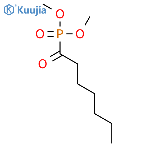 Phosphonic acid, (1-oxoheptyl)-, dimethyl ester structure