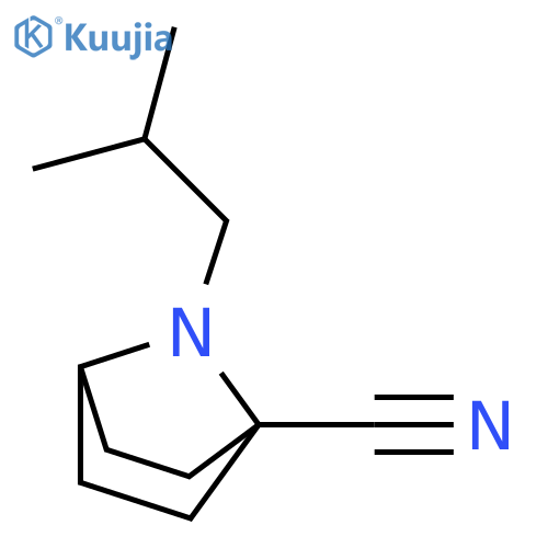 7-(2-methylpropyl)-7-Azabicyclo[2.2.1]heptane-1-carbonitrile structure